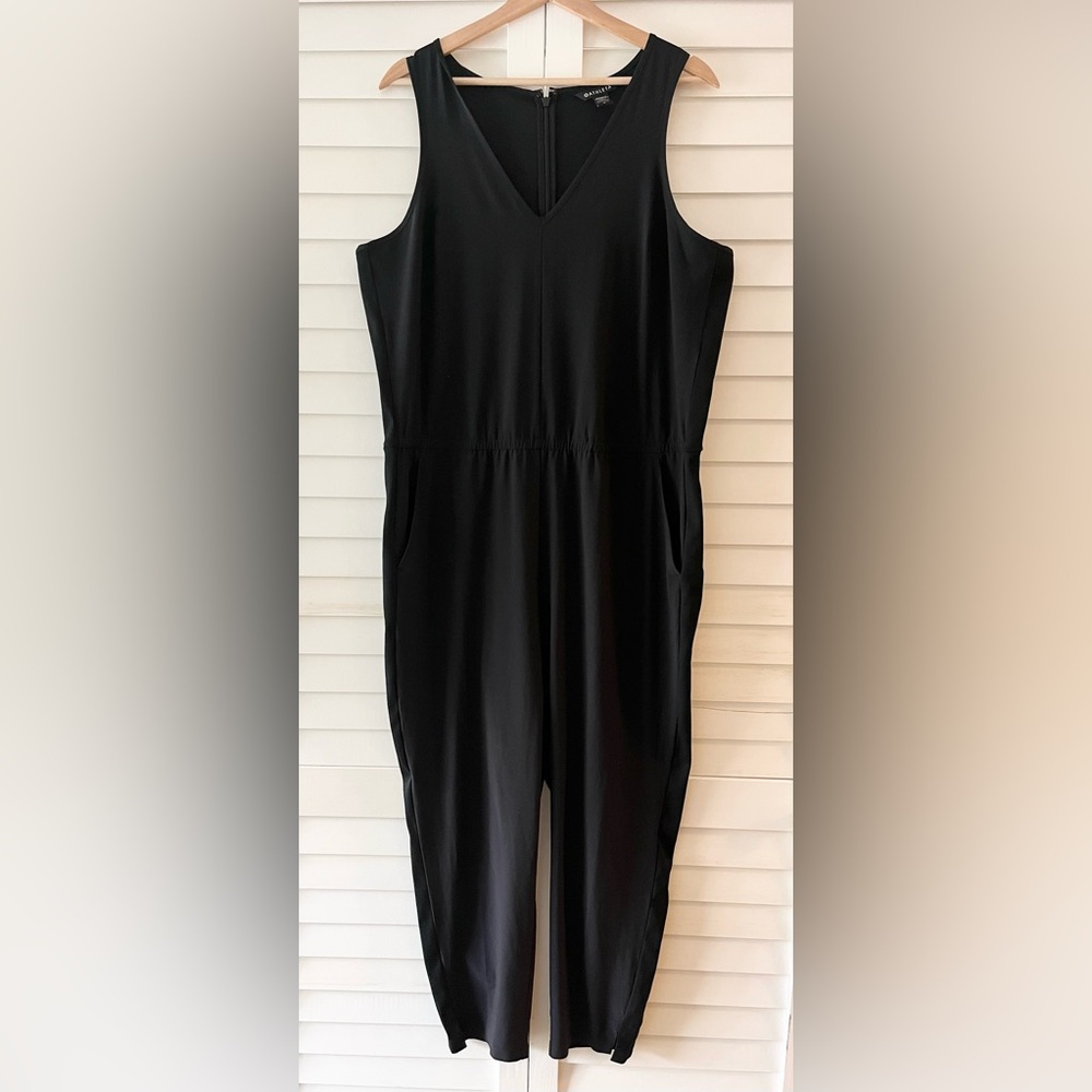 Athleta Brooklyn Jumpsuit Black Size 16 - Picture 3 of 10